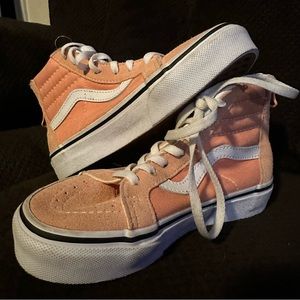 Peach high top vans